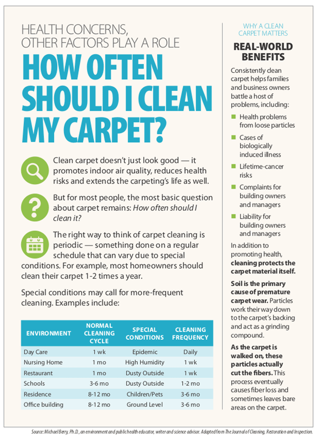 Carpet Cleaning Frequency Infographic